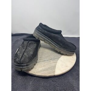 UGG Tasman Graphic Monogram Platform Slippers‎ 1142290 Womens 8 Black